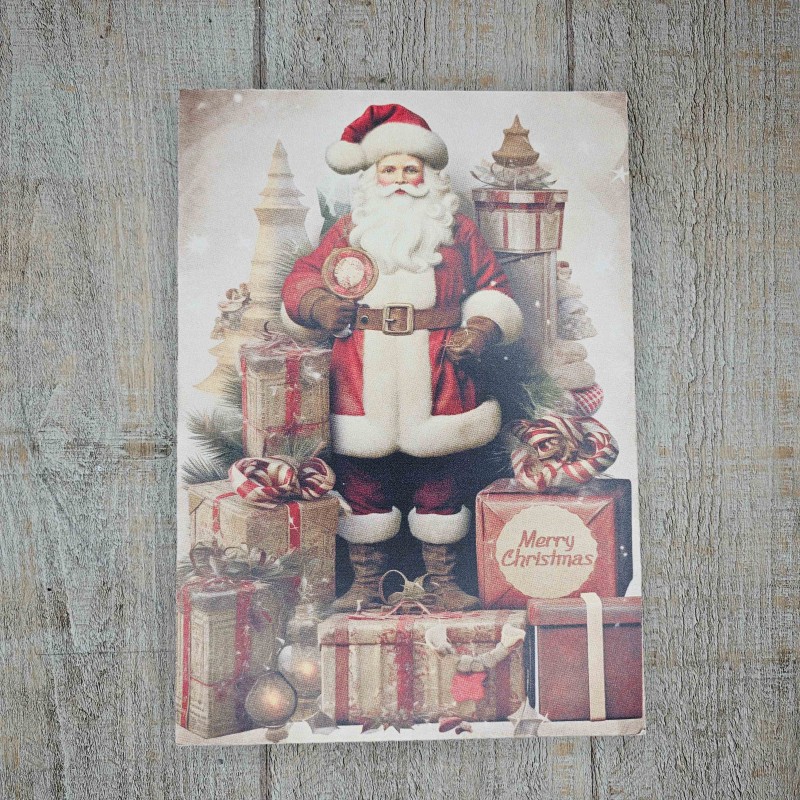 Babbo Natale con pacchi regalo formato A4