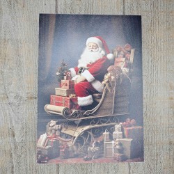 Babbo Natale con slitta formato A4